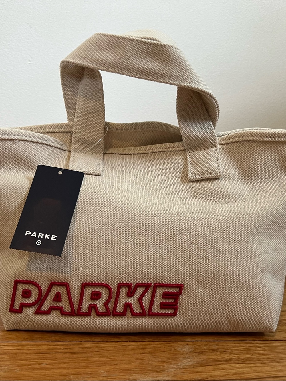 NWT Mini Canvas Tote Bag - Parke x Target in Natural